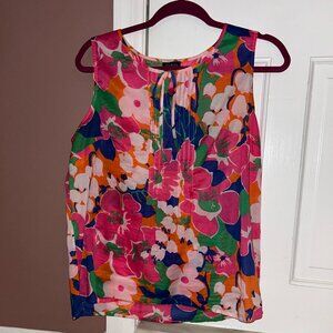 Talbots Floral Cotton Shirt